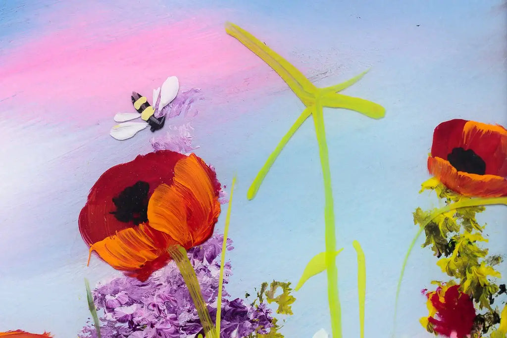 Morning Meadow - Original - SOLD by artist Rozanne Bell - Wyecliffe Galleries