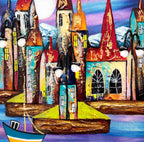Mystic Harbour - Original - SOLD by artist Rozanne Bell - Wyecliffe Galleries