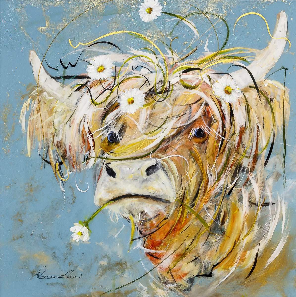 Nettie - Original - SOLD by artist Rozanne Bell - Wyecliffe Galleries