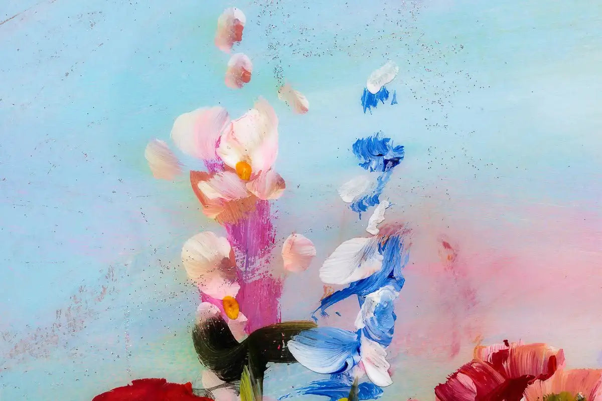 Pink Hues - Original - SOLD by artist Rozanne Bell - Wyecliffe Galleries