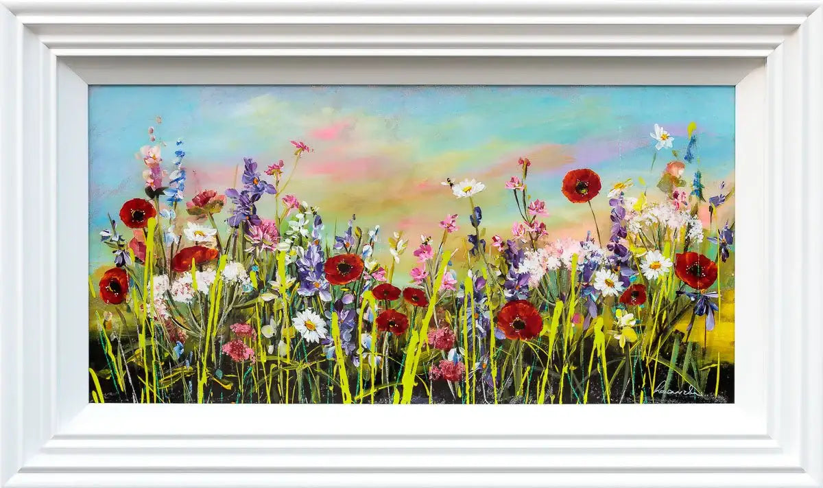 Pink Hues - Original - SOLD by artist Rozanne Bell - Wyecliffe Galleries