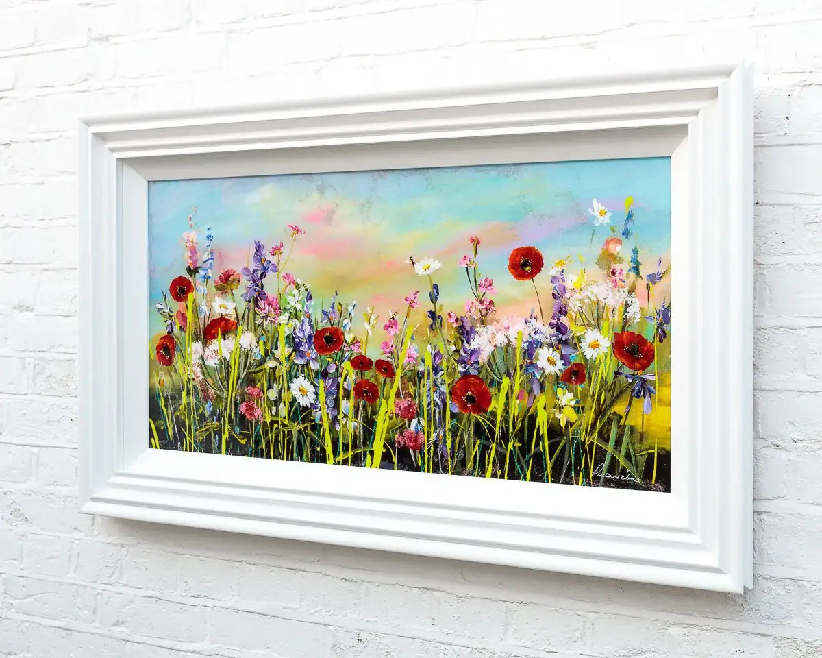 Pink Hues - Original - SOLD by artist Rozanne Bell - Wyecliffe Galleries