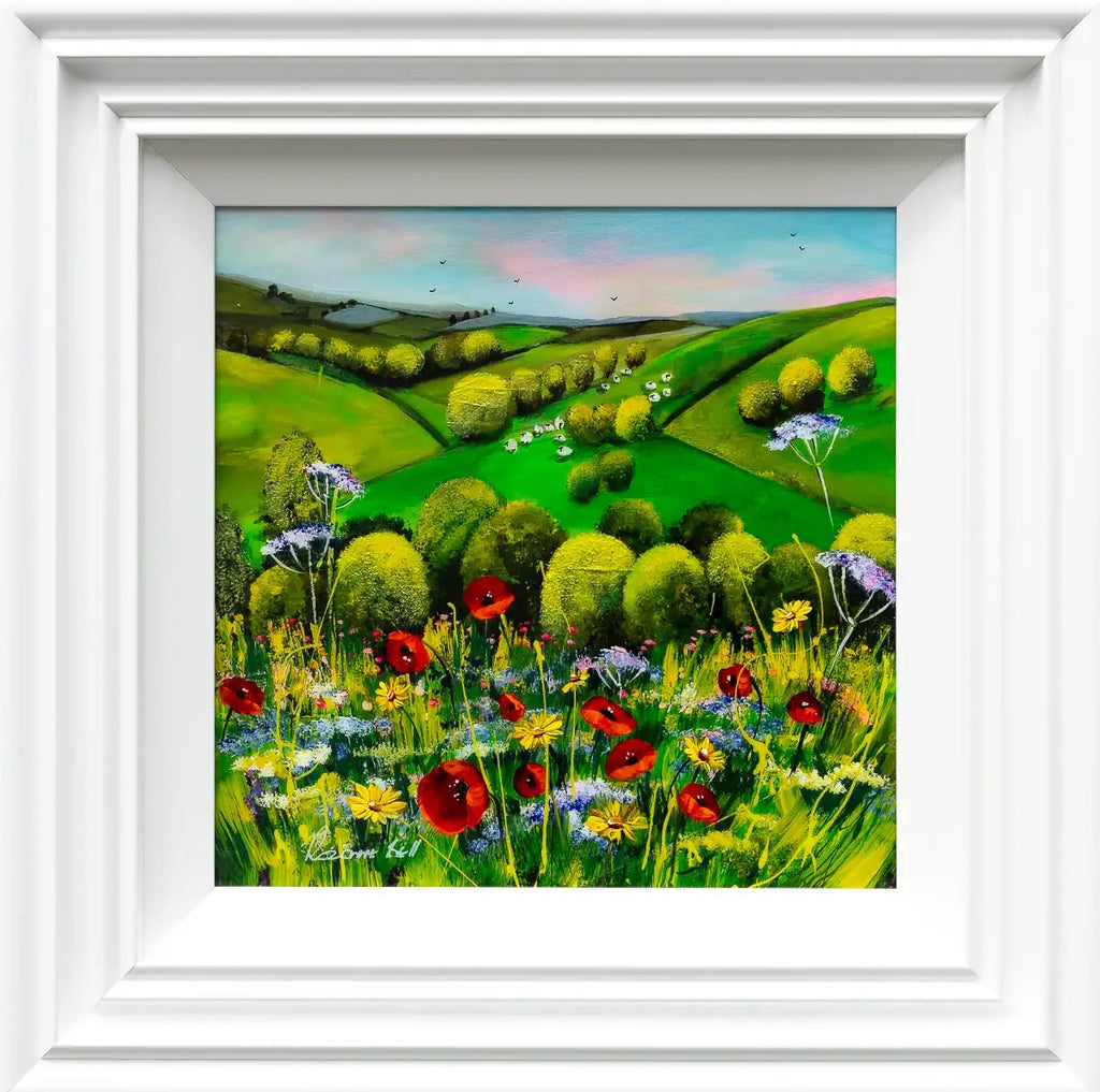 Rolling Hills - Original - SOLD by artist Rozanne Bell - Wyecliffe Galleries