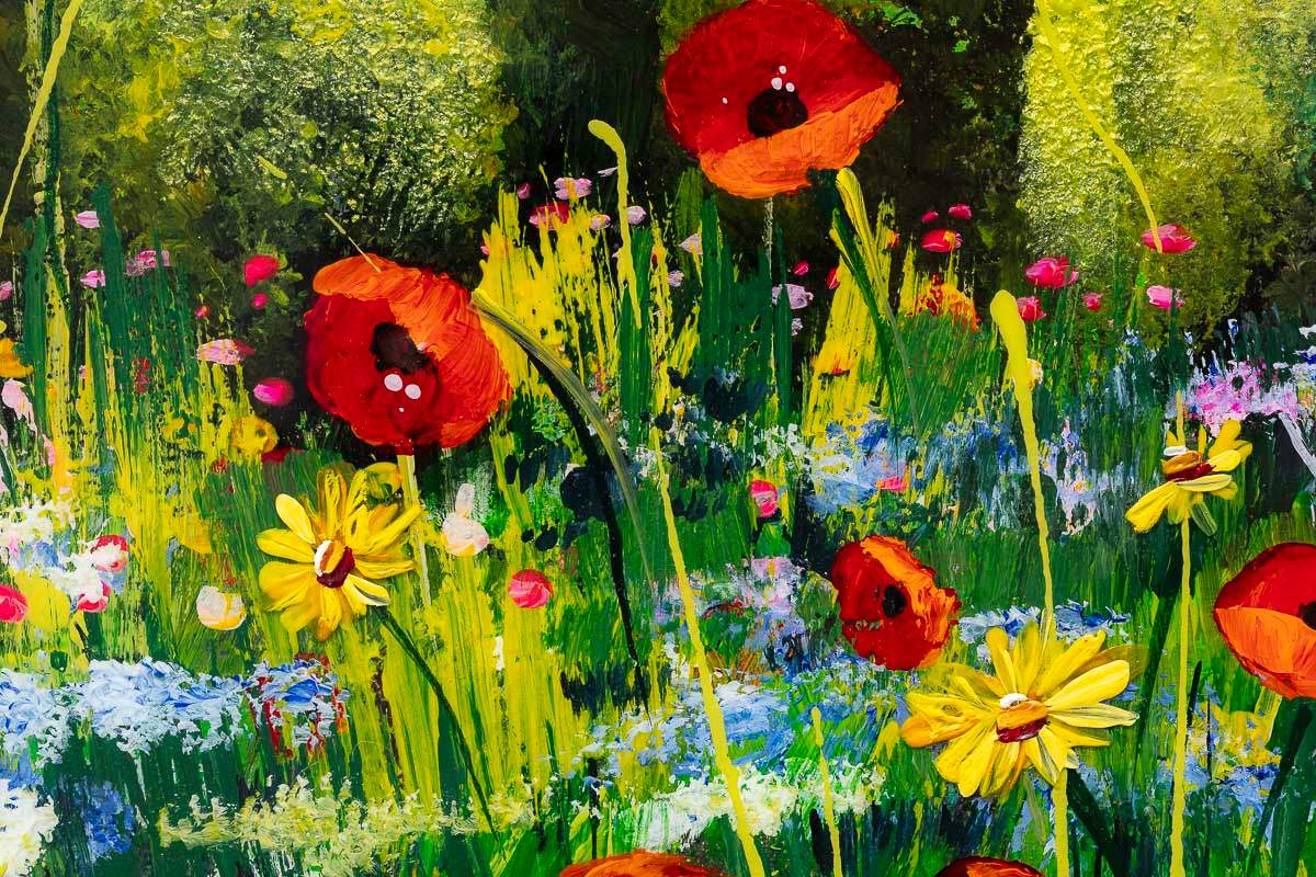 Rolling Hills - Original - SOLD by artist Rozanne Bell - Wyecliffe Galleries