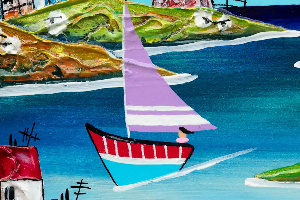 Sail Away With Me - Original - SOLD by artist Rozanne Bell - Wyecliffe Galleries
