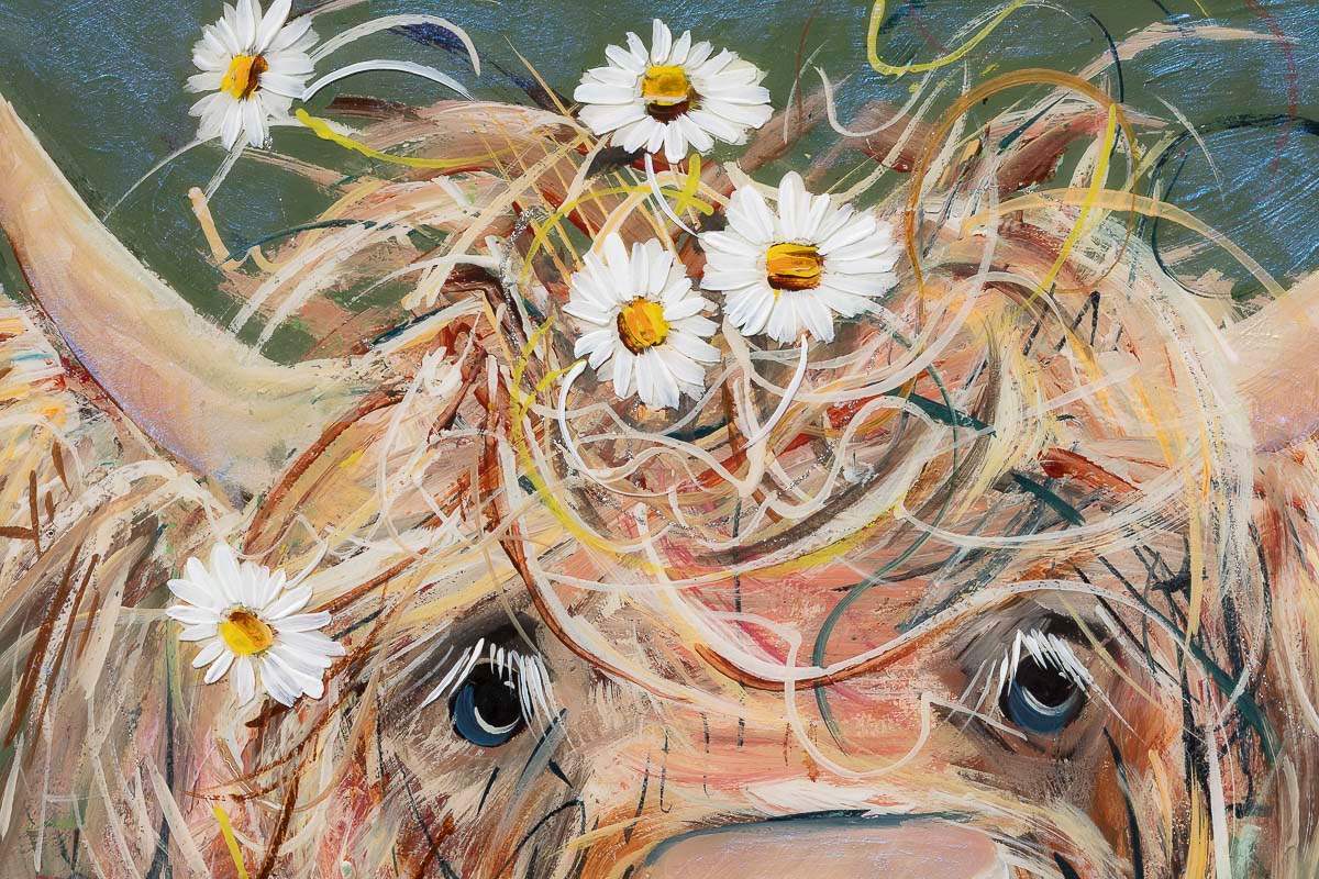Shasta Daisies - Original by artist Rozanne Bell - Wyecliffe Galleries
