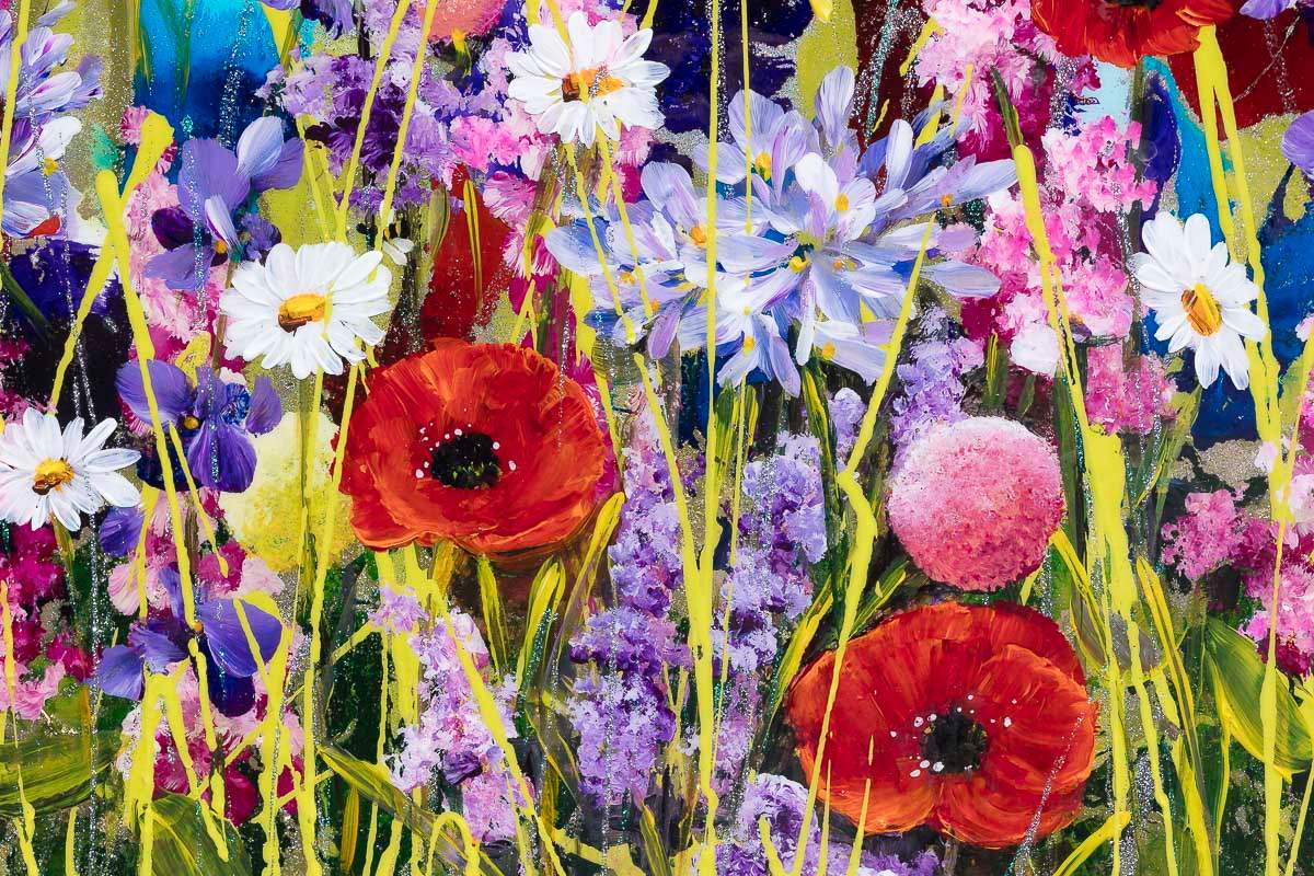 Shimmering Meadow - Original - SOLD by artist Rozanne Bell - Wyecliffe Galleries