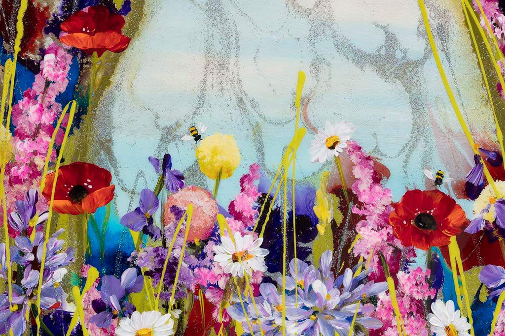 Shimmering Meadow - Original - SOLD by artist Rozanne Bell - Wyecliffe Galleries