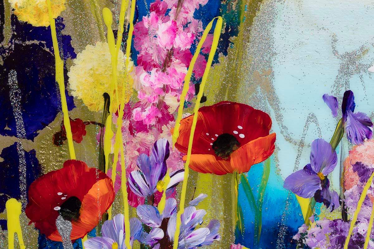 Shimmering Meadow - Original - SOLD by artist Rozanne Bell - Wyecliffe Galleries