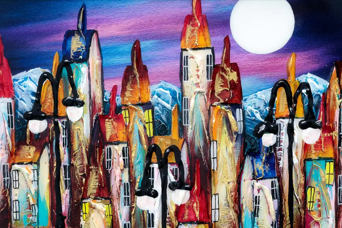 Shining Bright - Original - SOLD by artist Rozanne Bell - Wyecliffe Galleries