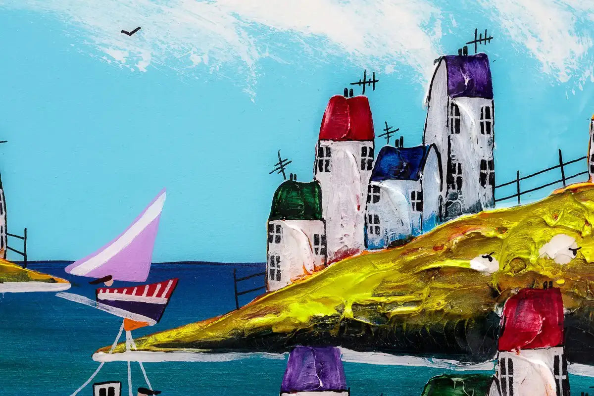 Summer Clouds - Original - SOLD by artist Rozanne Bell - Wyecliffe Galleries