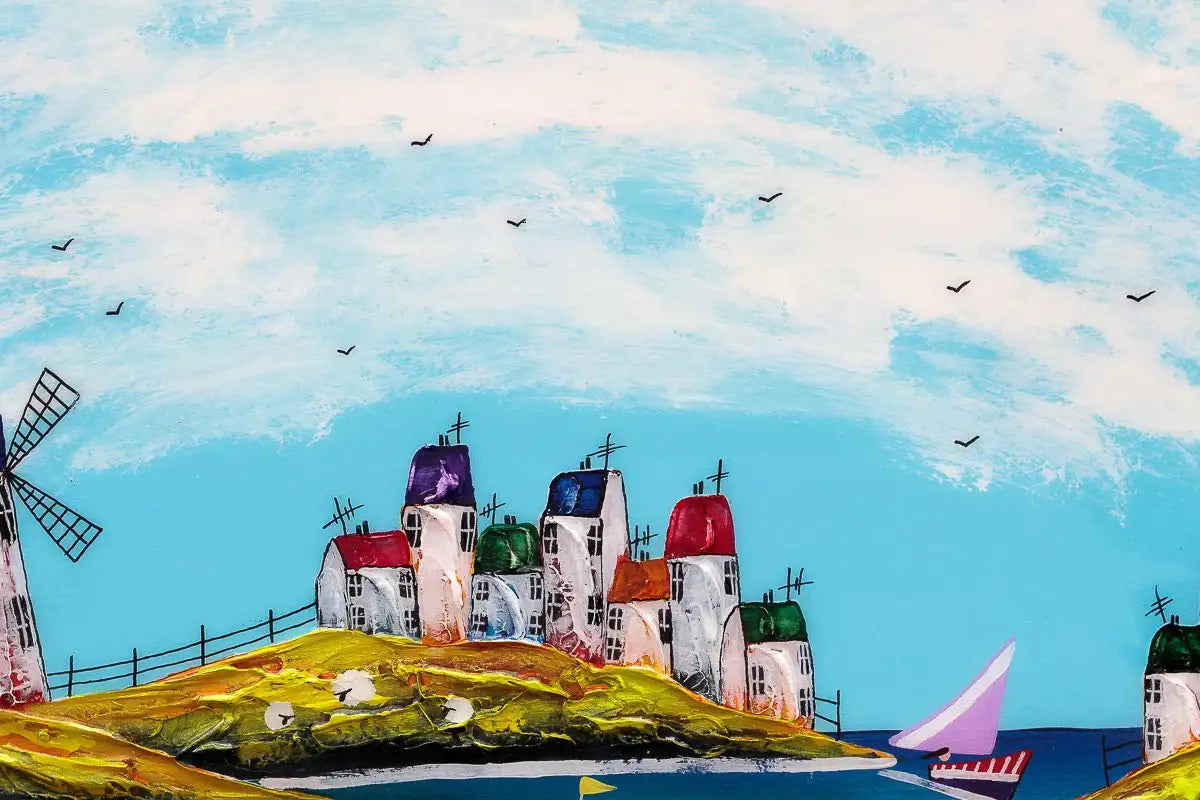 Summer Clouds - Original - SOLD by artist Rozanne Bell - Wyecliffe Galleries