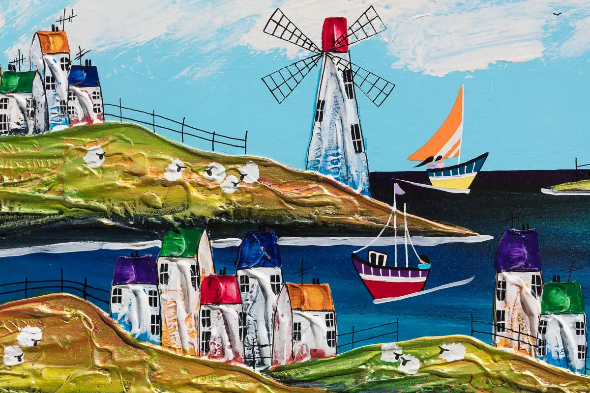 Summer Fun In The Sun - Original - SOLD by artist Rozanne Bell - Wyecliffe Galleries