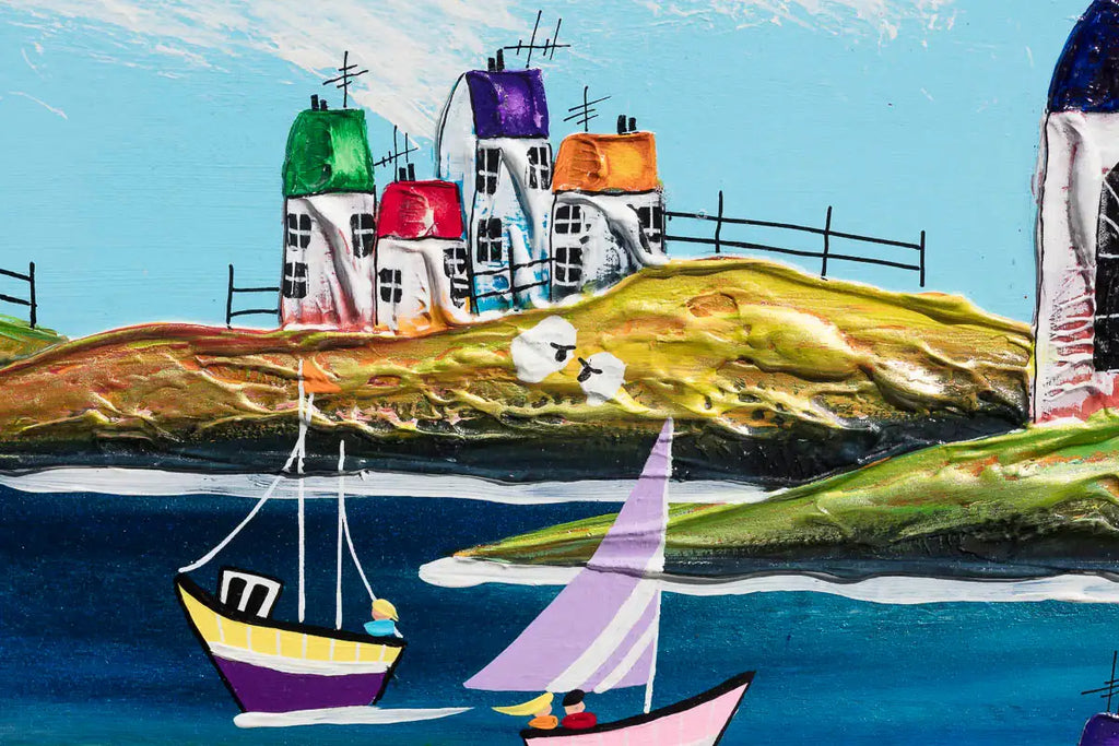 Summer Fun In The Sun - Original - SOLD by artist Rozanne Bell - Wyecliffe Galleries