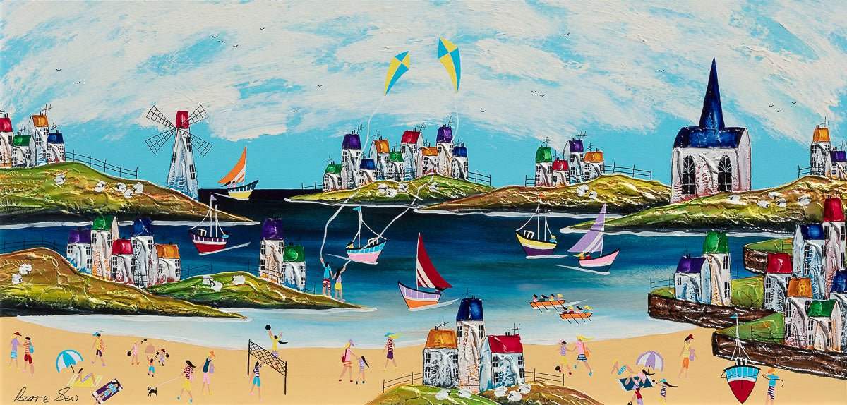 Summer Fun In The Sun - Original - SOLD by artist Rozanne Bell - Wyecliffe Galleries