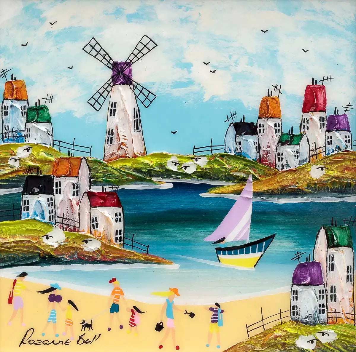 Summer, Summertime - Original - SOLD by artist Rozanne Bell - Wyecliffe Galleries
