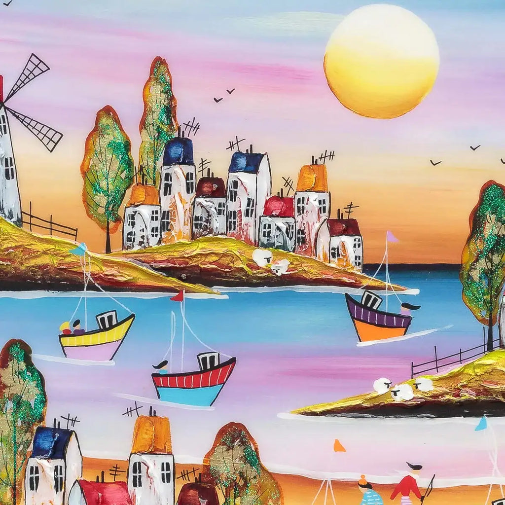 Summer Vibes - Original - SOLD by artist Rozanne Bell - Wyecliffe Galleries