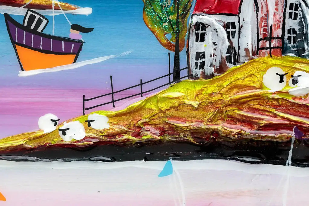 Summer Vibes - Original - SOLD by artist Rozanne Bell - Wyecliffe Galleries