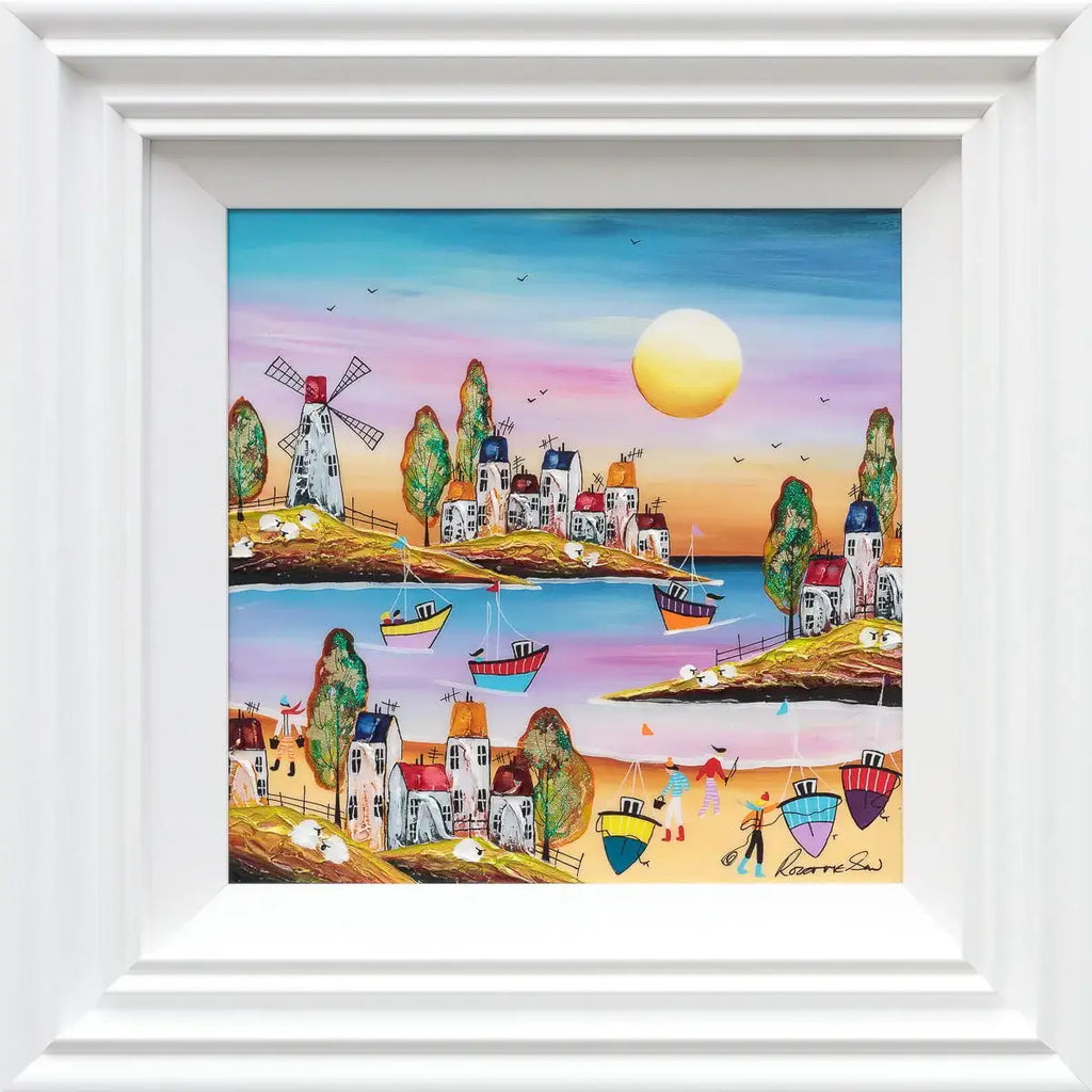 Summer Vibes - Original - SOLD by artist Rozanne Bell - Wyecliffe Galleries