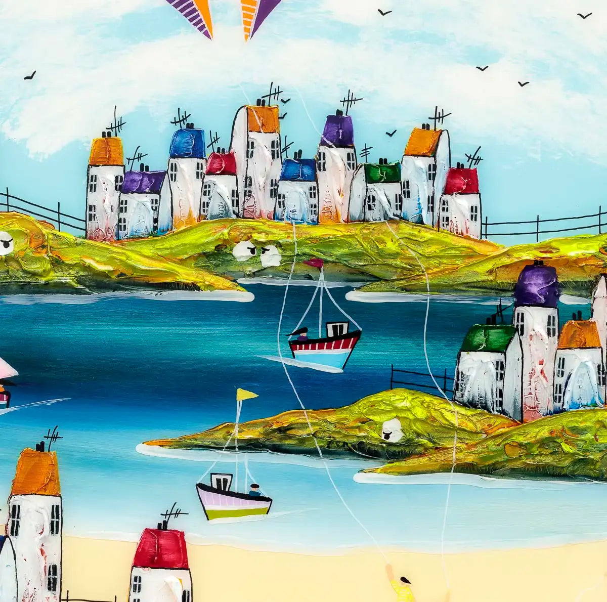 Summertime Vibes - Original by artist Rozanne Bell - Wyecliffe Galleries