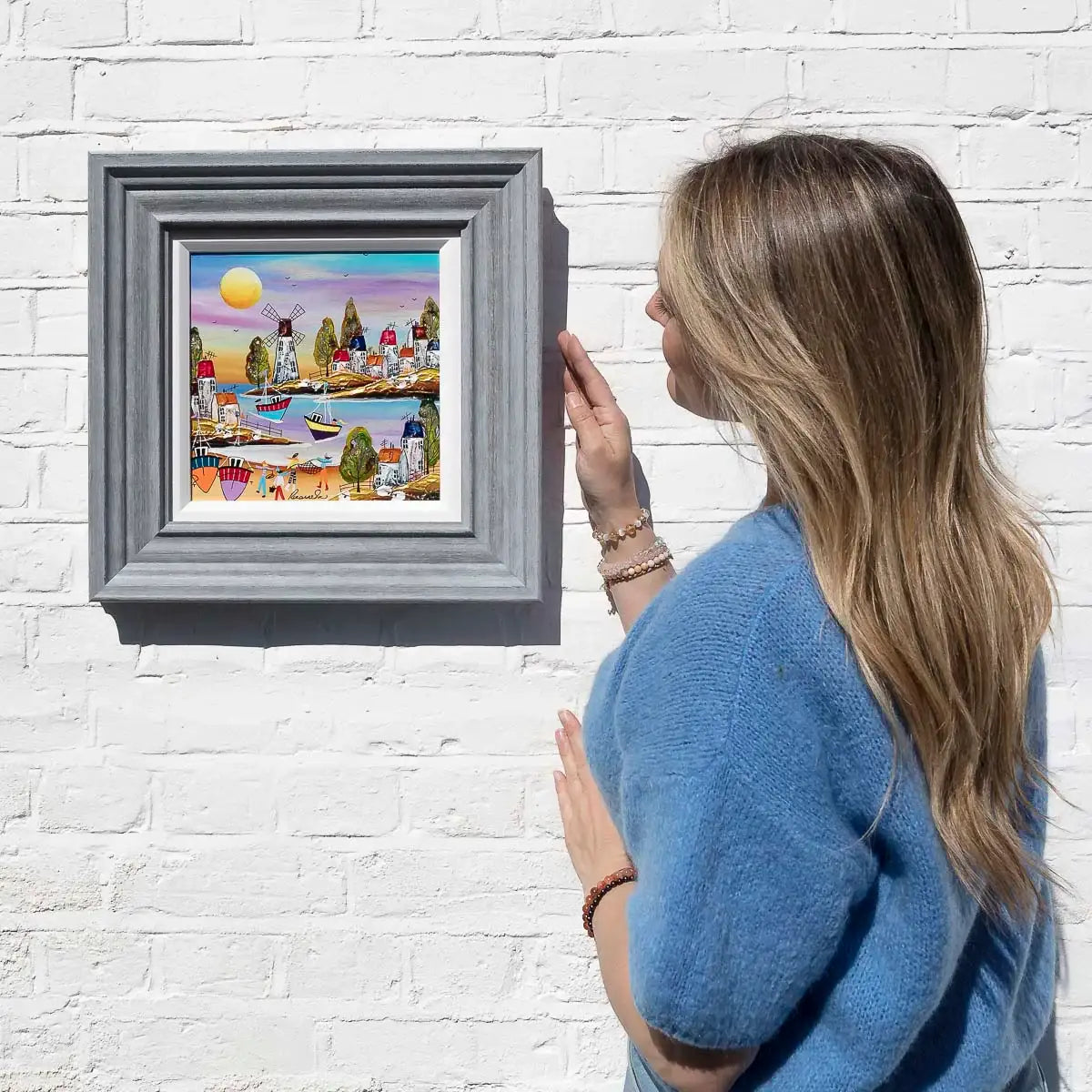 Sunlit Harbour - Original by artist Rozanne Bell - Wyecliffe Galleries