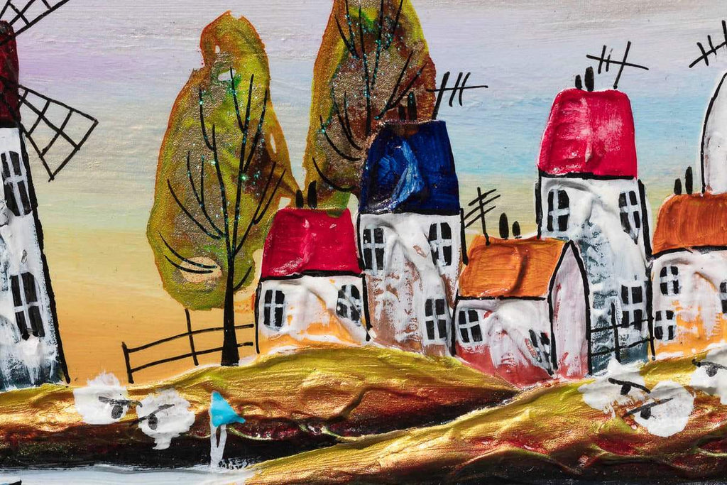 Sunlit Harbour - Original by artist Rozanne Bell - Wyecliffe Galleries