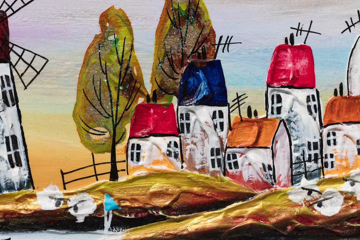 Sunlit Harbour - Original by artist Rozanne Bell - Wyecliffe Galleries