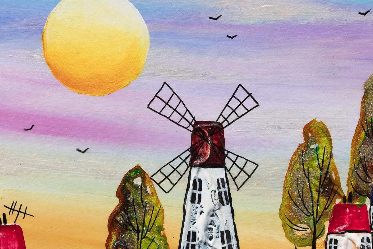 Sunlit Harbour - Original by artist Rozanne Bell - Wyecliffe Galleries