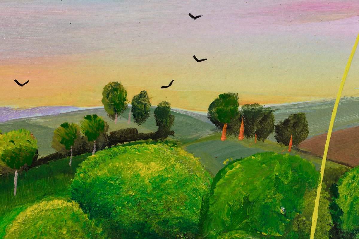 Sunset Hues - Original by artist Rozanne Bell - Wyecliffe Galleries