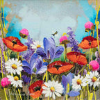 The Hum Of The Bee Is The Voice Of The Meadow - Original by artist Rozanne Bell - Wyecliffe Galleries