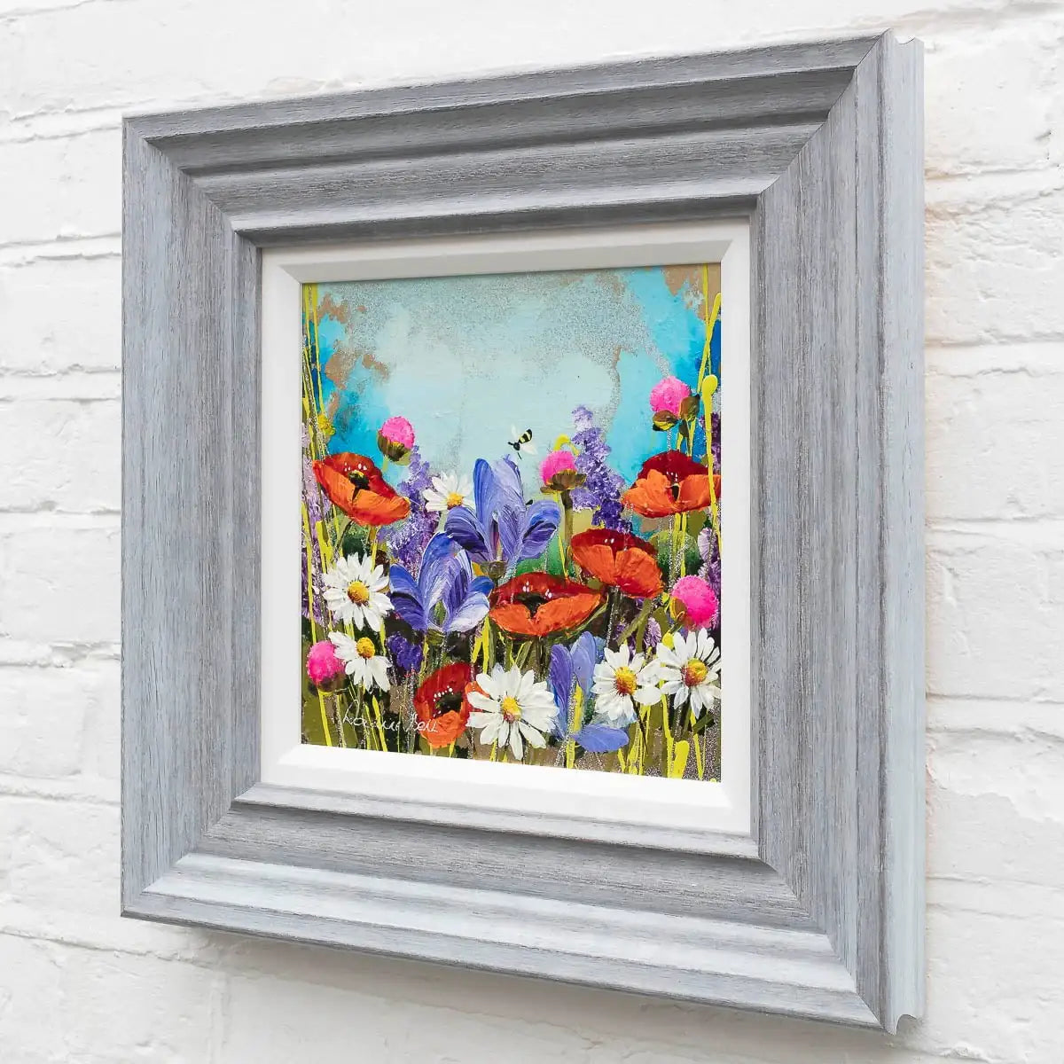 The Hum Of The Bee Is The Voice Of The Meadow - Original by artist Rozanne Bell - Wyecliffe Galleries