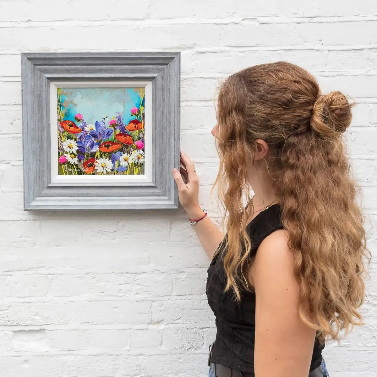 The Hum Of The Bee Is The Voice Of The Meadow - Original by artist Rozanne Bell - Wyecliffe Galleries