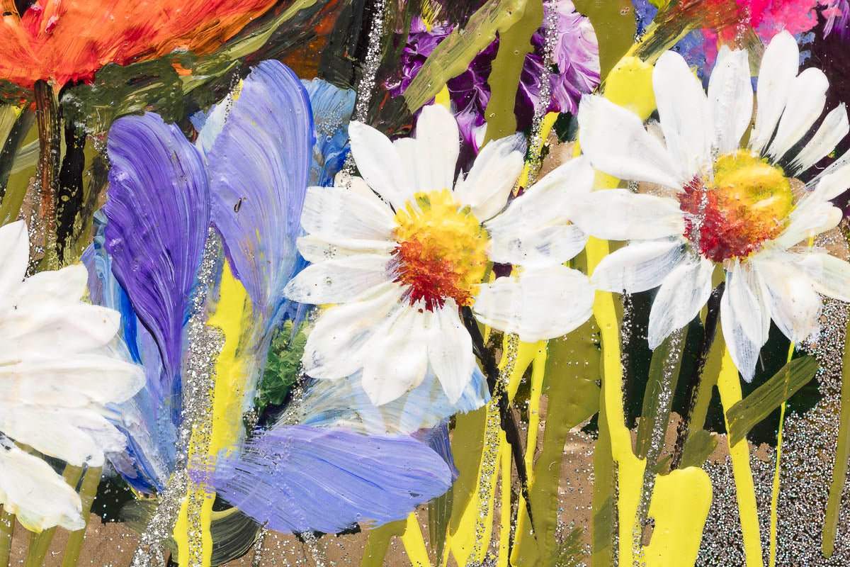 The Hum Of The Bee Is The Voice Of The Meadow - Original by artist Rozanne Bell - Wyecliffe Galleries