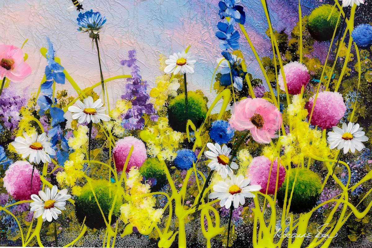 Tranquil Meadow - Original by artist Rozanne Bell - Wyecliffe Galleries