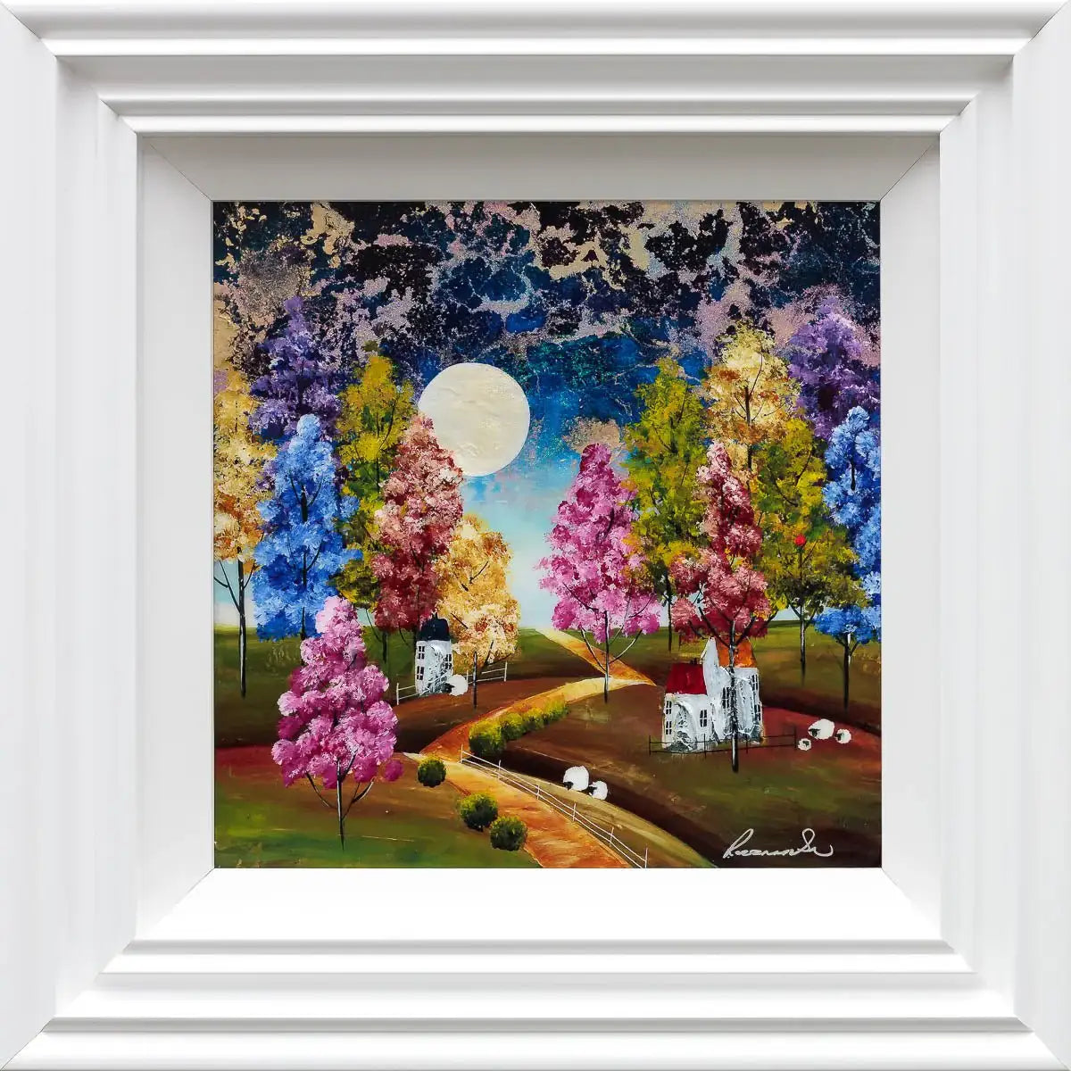 Trees Of Colour - Original - SOLD by artist Rozanne Bell - Wyecliffe Galleries