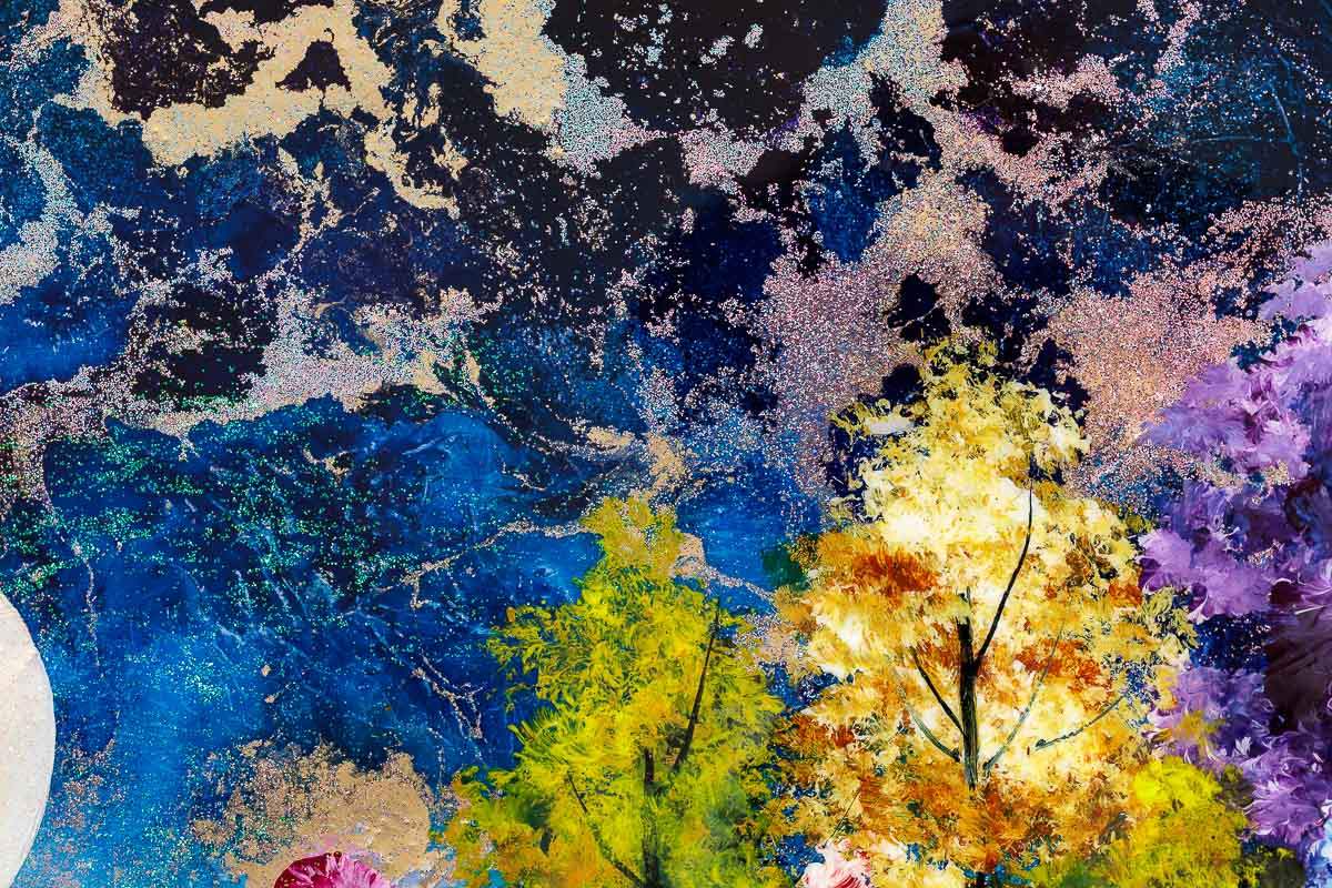 Trees Of Colour - Original - SOLD by artist Rozanne Bell - Wyecliffe Galleries
