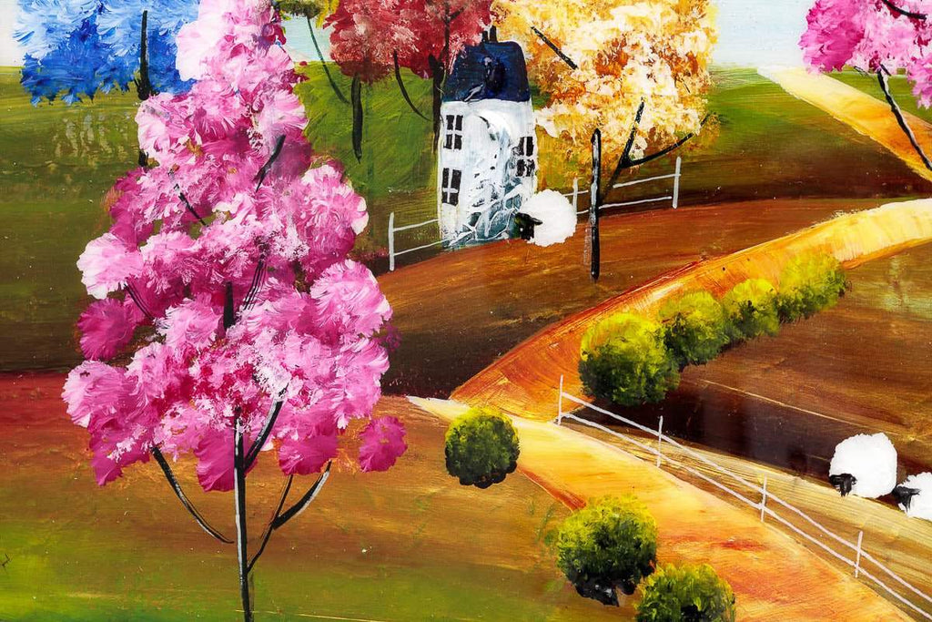 Trees Of Colour - Original - SOLD by artist Rozanne Bell - Wyecliffe Galleries