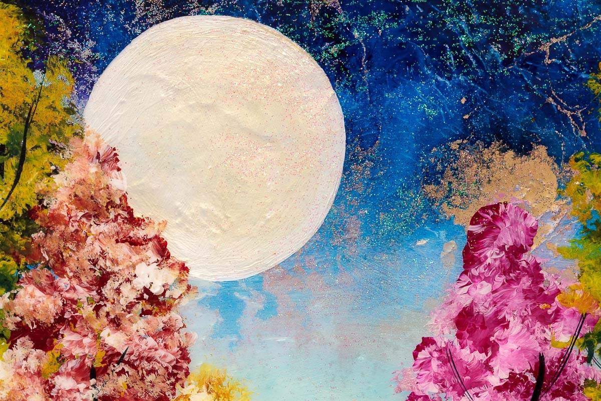 Trees Of Colour - Original - SOLD by artist Rozanne Bell - Wyecliffe Galleries