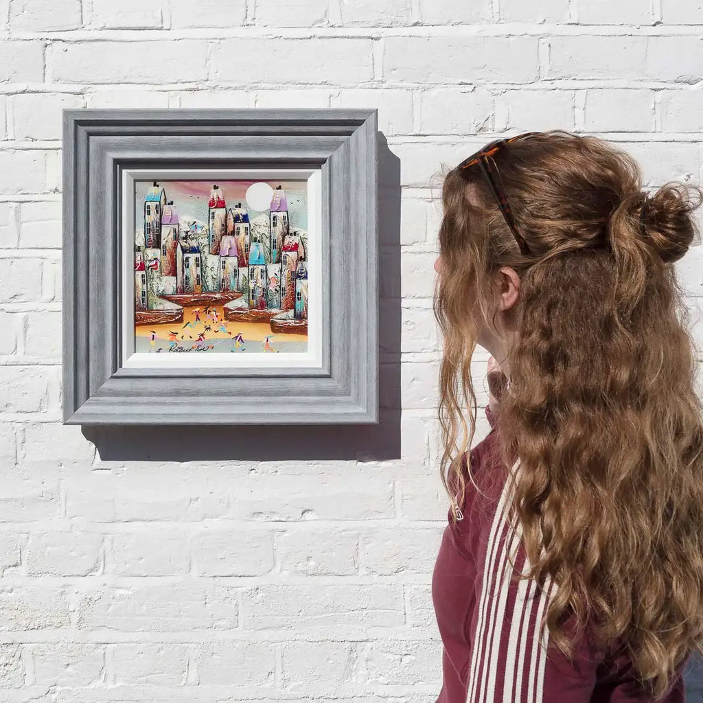 Village Life - Original by artist Rozanne Bell - Wyecliffe Galleries