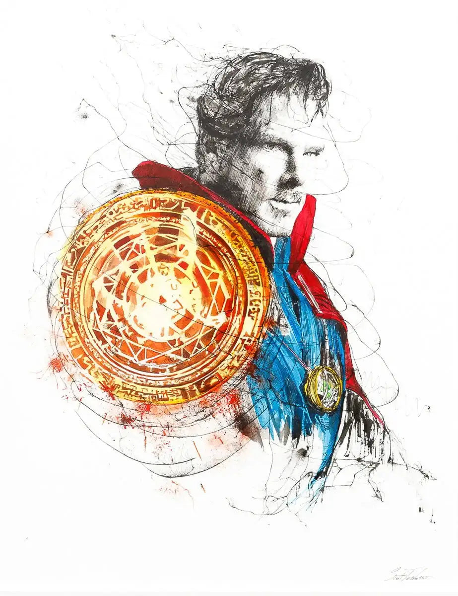 Dr. Strange - Original - SOLD by artist Scott Tetlow - Wyecliffe Galleries