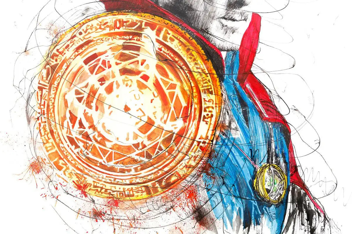 Dr. Strange - Original - SOLD by artist Scott Tetlow - Wyecliffe Galleries