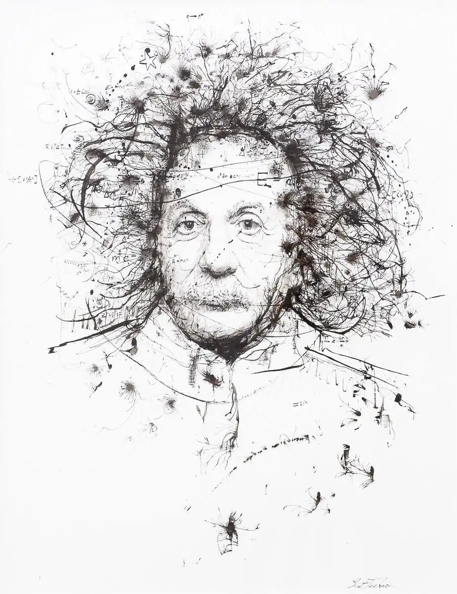 E=MC2 - Original - SOLD by artist Scott Tetlow - Wyecliffe Galleries