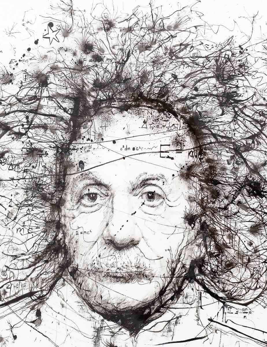 E=MC2 - Original - SOLD by artist Scott Tetlow - Wyecliffe Galleries