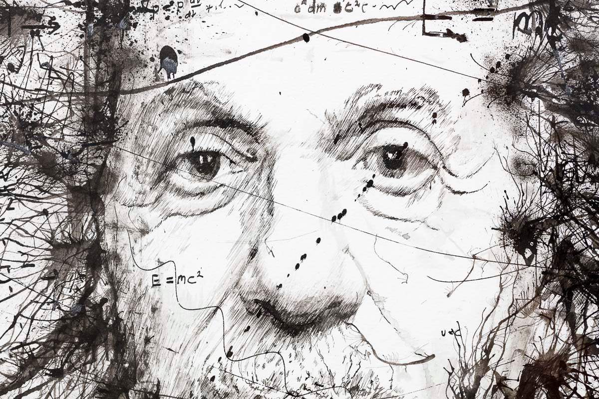 E=MC2 - Original - SOLD by artist Scott Tetlow - Wyecliffe Galleries