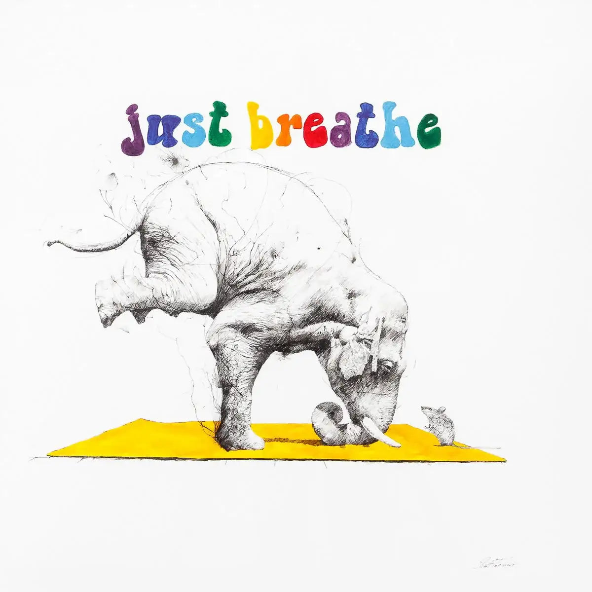 Just Breathe - Original - SOLD by artist Scott Tetlow - Wyecliffe Galleries