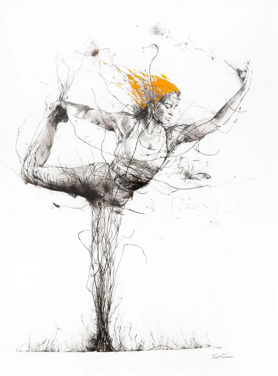 King Dancer - Original - SOLD by artist Scott Tetlow - Wyecliffe Galleries