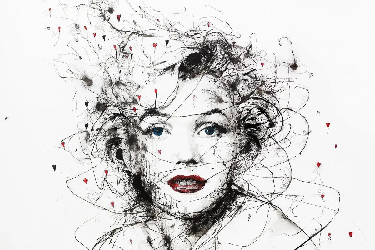 Marilyn - Original - SOLD by artist Scott Tetlow - Wyecliffe Galleries