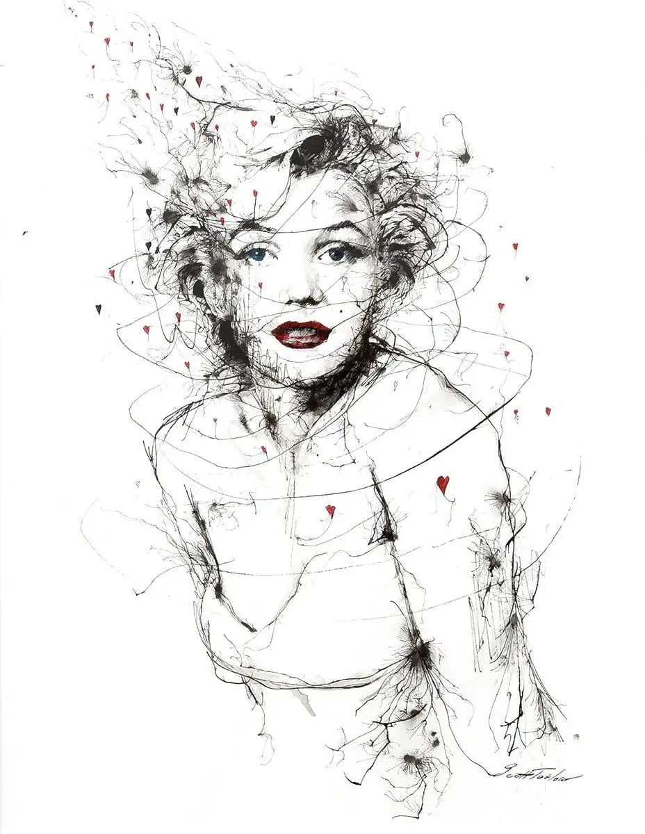 Marilyn - Original - SOLD by artist Scott Tetlow - Wyecliffe Galleries