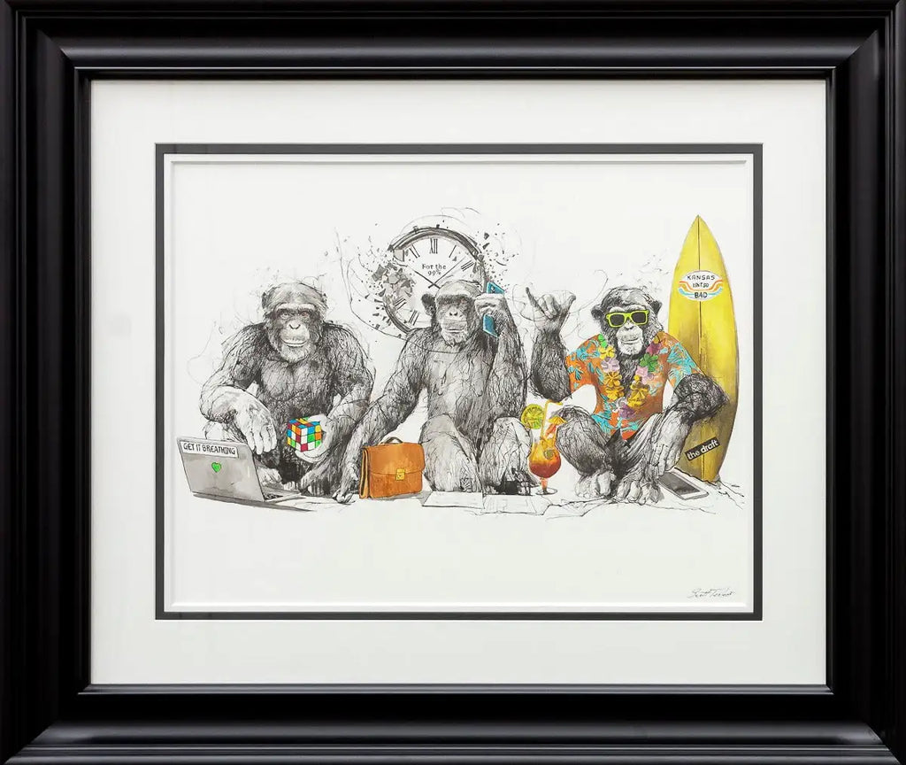 Monkey Business - Original - SOLD by artist Scott Tetlow - Wyecliffe Galleries