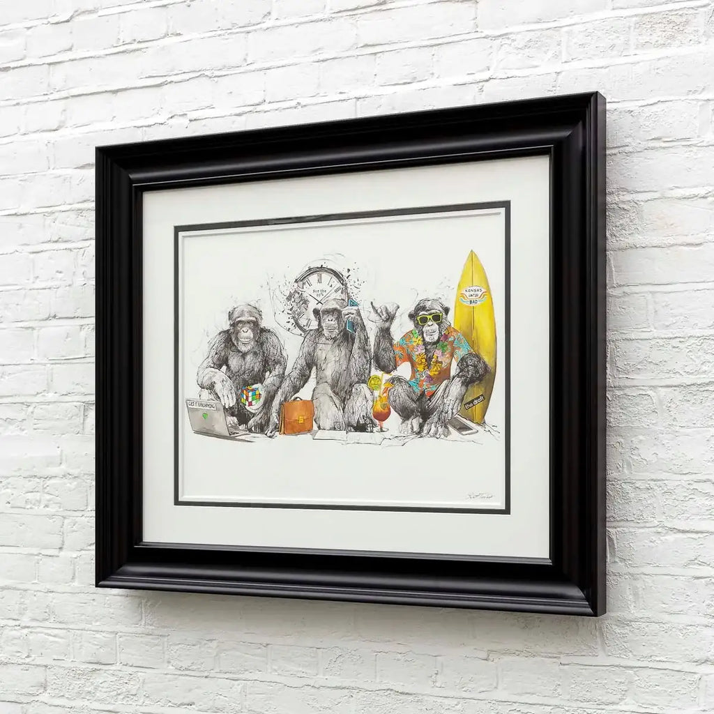 Monkey Business - Original - SOLD by artist Scott Tetlow - Wyecliffe Galleries